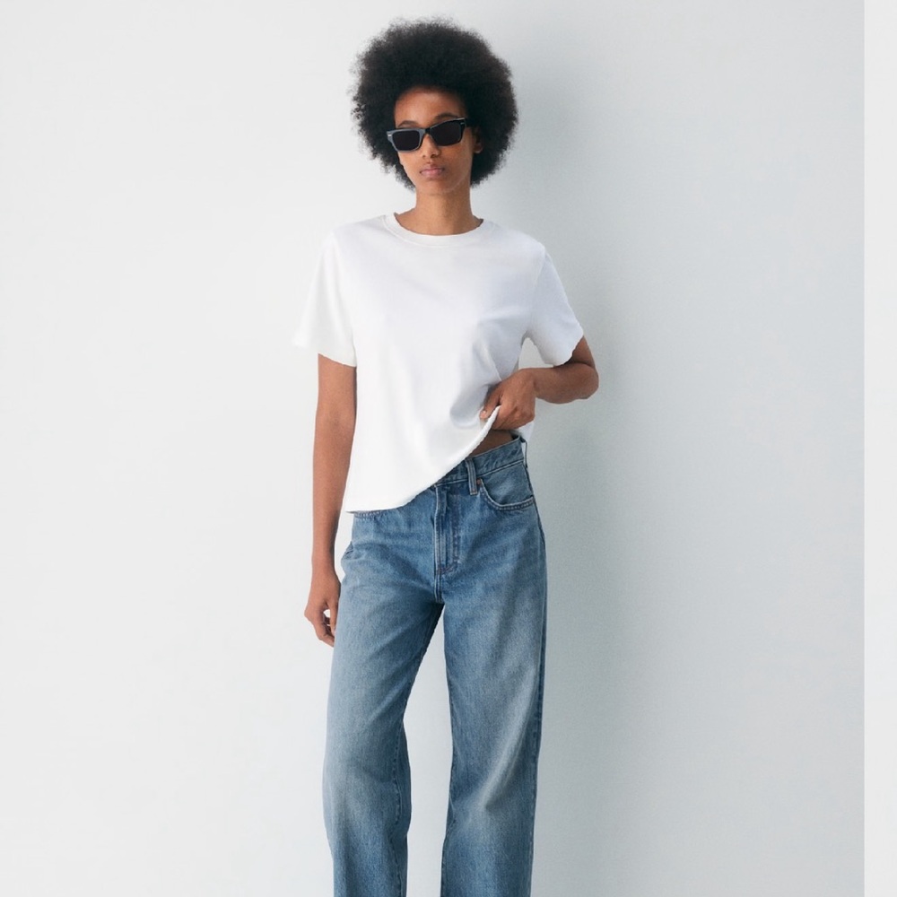 Denim Forum Blue Straight Leg Jeans